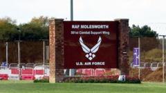 Two Latvian men arrested on suspicion of trespass at RAF base in Cambridgeshire